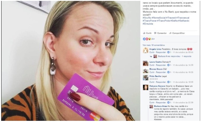 Cartão com nome social